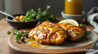 Sear Maple Chicken with Sweet Mustard Glaze