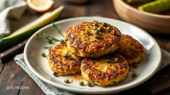 Pan-Fried Zucchini Patties with Capers