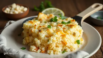 Pan-Seared Paneer Rice Delight in 10 Minutes