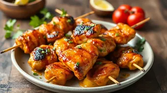 Grill Chicken Skewers with Zesty Marinade