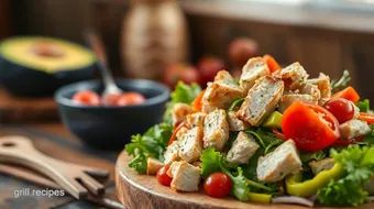 Quick Chicken Salad with Fresh Veggies