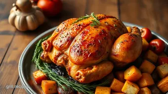 Roast Chicken Crown with Roasted Vegetables