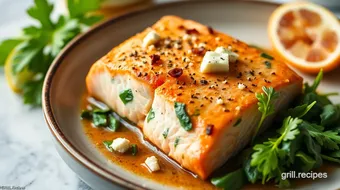 Baked Salmon with Spinach & Feta Delight