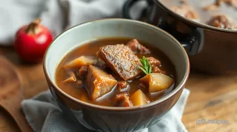 Slow Cooked Beef Bone Broth for Comfort