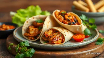 Grilled Chicken Tikka Healthy Wraps