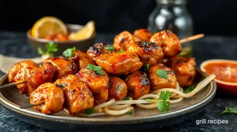 Grill Chicken Sweet Spicy Skewers