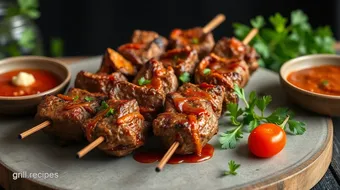 Grilled Lamb Kebabs with Spicy Marinade