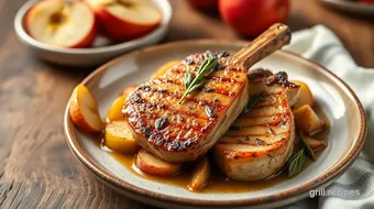 Sear Pork Chops with Apples & Sage