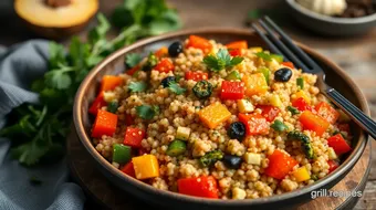 Sautéed Quinoa Fiesta with Fresh Veggies