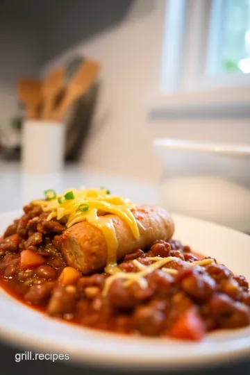 Chili with Grilled Cheese Corn Dog Delight steps