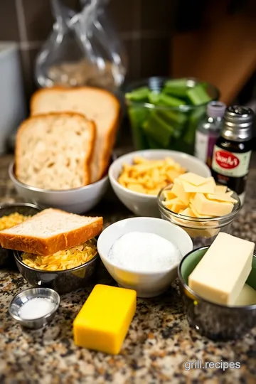 Crispy Sourdough Grilled Cheese with a Twist ingredients