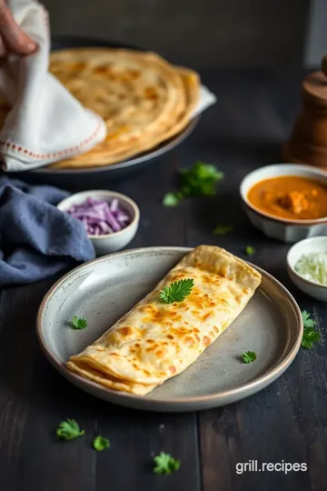 Nutritious Masoor Dal Crepes presentation