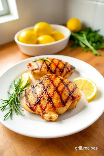 Grilled Lemon Herb Chicken with Vegetable Drip Pan steps