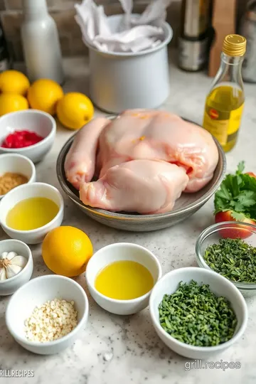 Greek Grilled Spatchcock Chicken ingredients