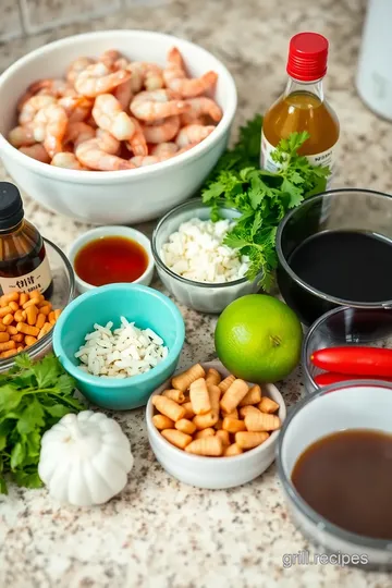 Bánh Hỏi Tôm Nướng ingredients