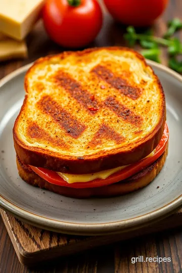 Southern Maryland Grilled Cheese Sandwich presentation