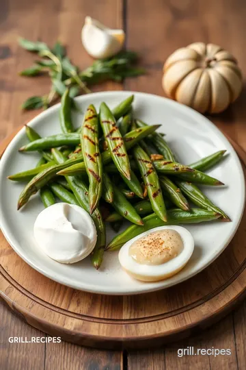 Grilled Broad Beans with Smoky Flavor ingredients