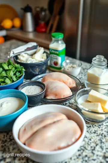 Grilled Chicken Alfredo ingredients