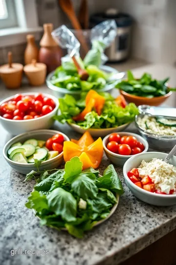 Grilled Chicken Salad for One ingredients