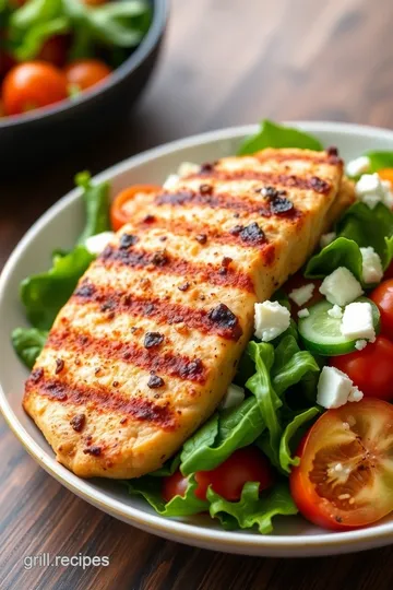 Grilled Chicken Salad for One presentation