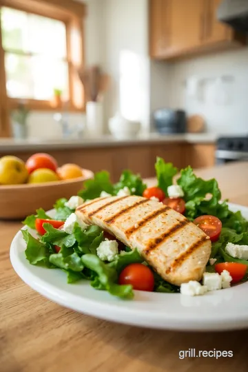 Grilled Chicken Salad for One steps