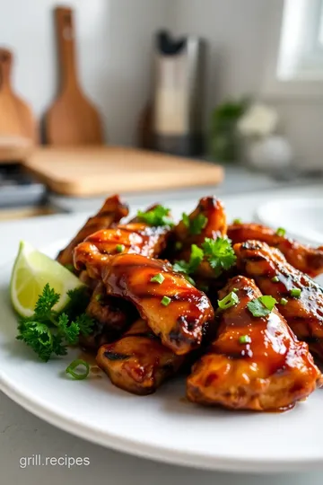 Grilled Honey Garlic Chicken Wings steps