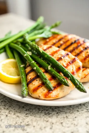 Grilled Chicken with Rice and Cooked Asparagus steps