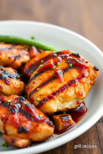 Grilled BBQ Chicken presentation