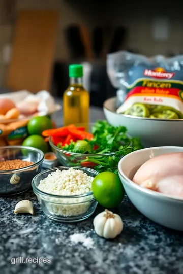 Grilled El Monterey Tex-Mex Chicken with Cilantro-Lime Rice ingredients