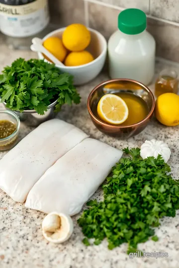 Grilled Haddock with Herb Lemon Marinade ingredients