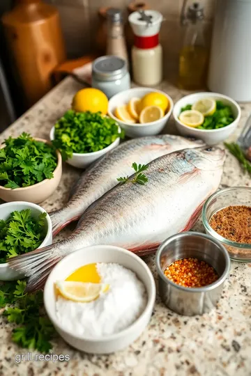 Grilled Whole Mullet ingredients