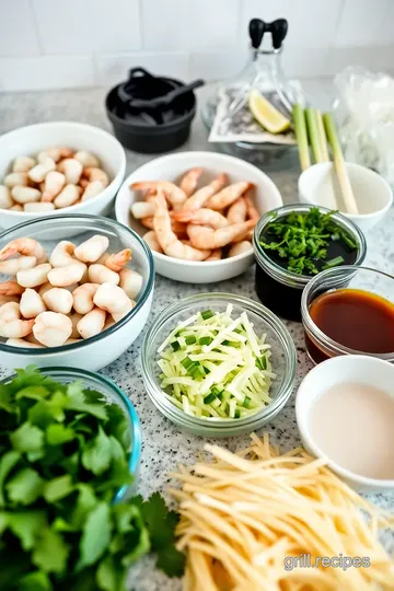 Grilled Shrimp Delight with Vermicelli ingredients