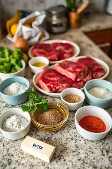 Grilled Sirloin Steak with Garlic Herb Butter ingredients