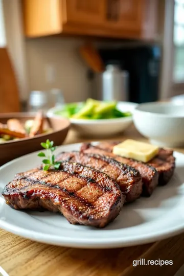 Grilled Sirloin Steak with Garlic Herb Butter steps