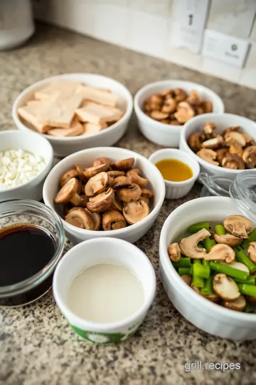 Grilled Tempeh with Mushrooms ingredients