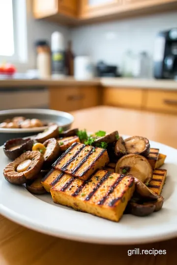 Grilled Tempeh with Mushrooms steps