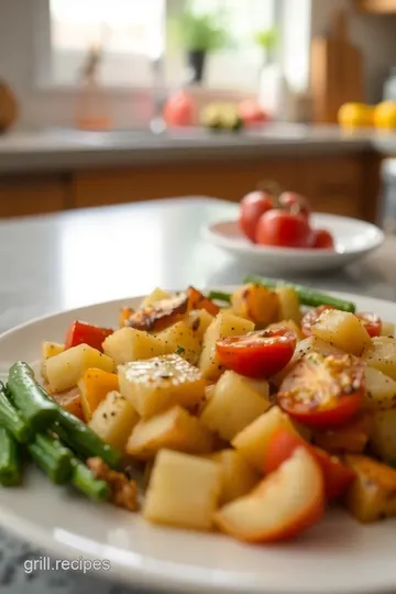 Grilled Vegetable and Cheddar Bake steps