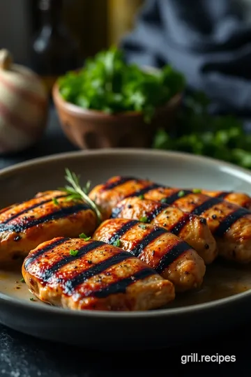 Perfectly Grilled Chicken Breast with Flavorful Marinade presentation