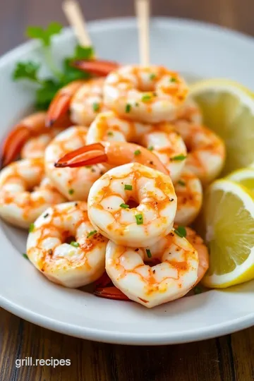 Redrock Grilled Shrimp: Easy Delicious Skewered Shrimp Recipe! presentation