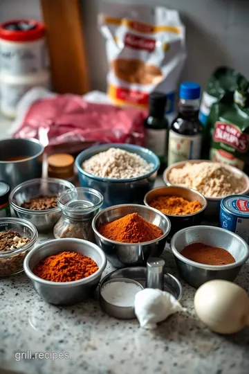 Smoky Beef Brisket on Pellet Grill ingredients