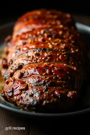 Smoky Beef Brisket on Pellet Grill presentation