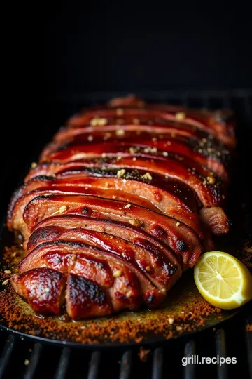 Smoky Brisket on a Pellet Grill presentation