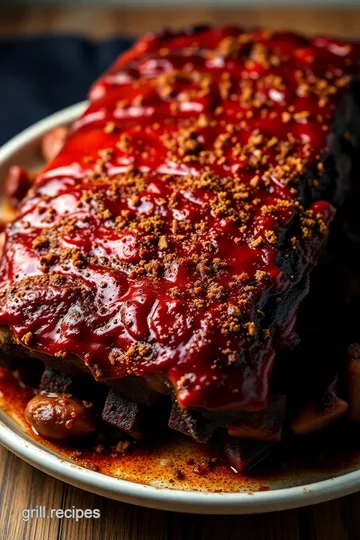 Smoky Sweet Baby Back Ribs on Pellet Grill presentation