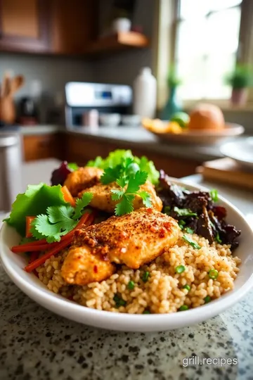 Southwest Spice Blend Chicken and Quinoa Bowl steps