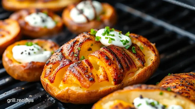 Baked Potatoes on the Grill