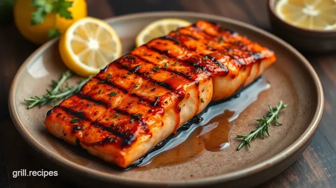 Grilled Salmon with Citrus Glaze