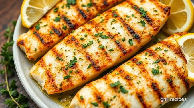 Grilled Haddock with Herb Lemon Marinade